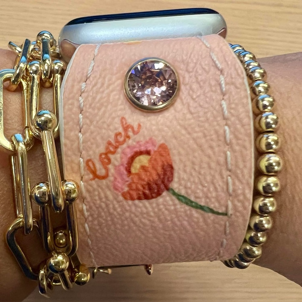 Coach Peachy Flowers Spark*l band for Apple Watch - Picture 1 of 5